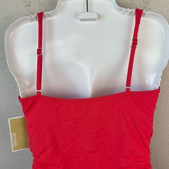 NWT MICHAEL Michael Kors Sea Coral Tankini Top and Matching Bottoms Size S - Picture 6 of 8